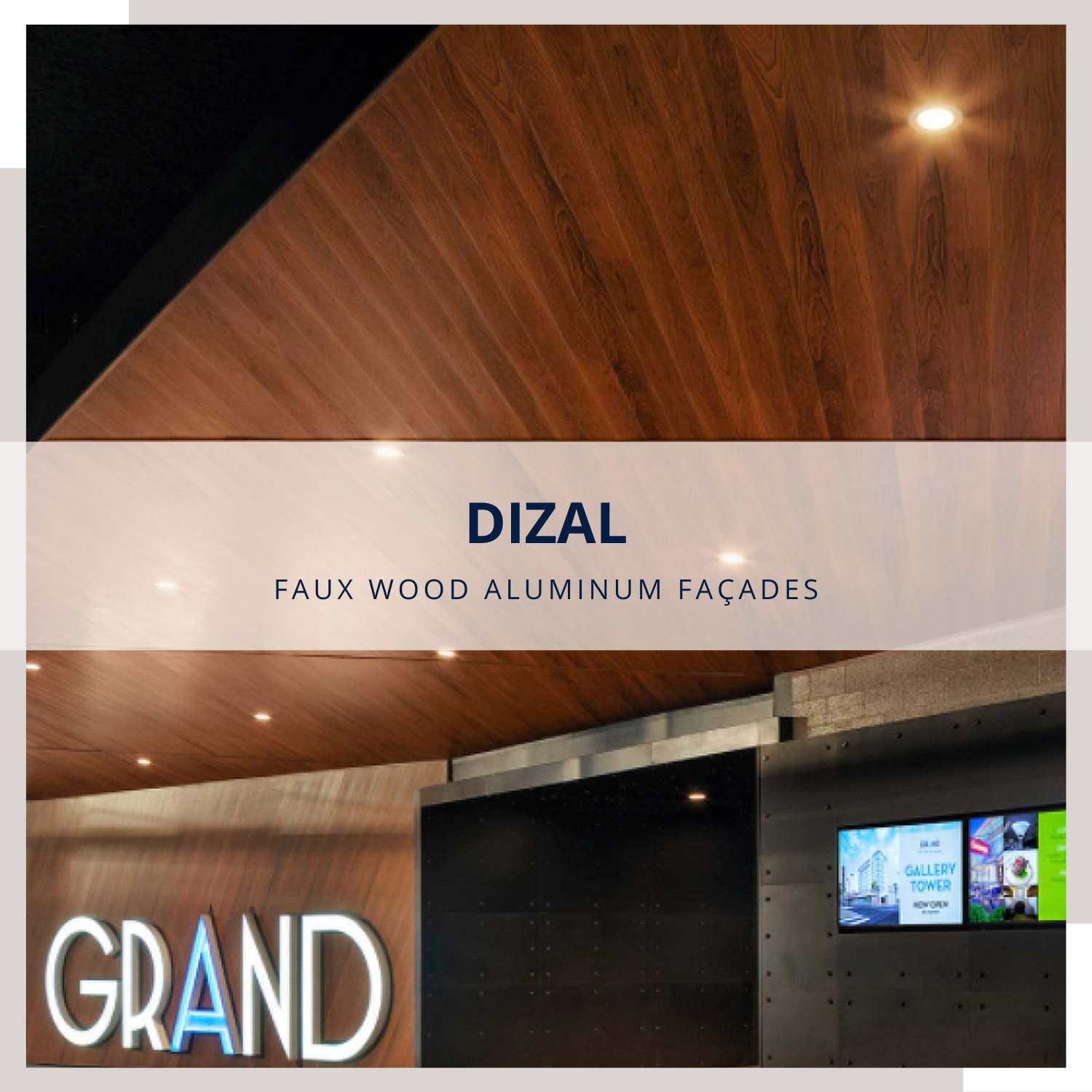 DIZAL Faux Wood Aluminum Siding