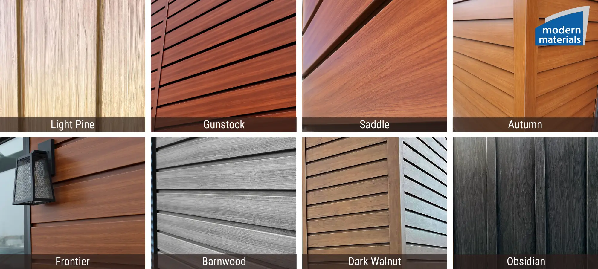 Modern Steel Woodgrain Colors