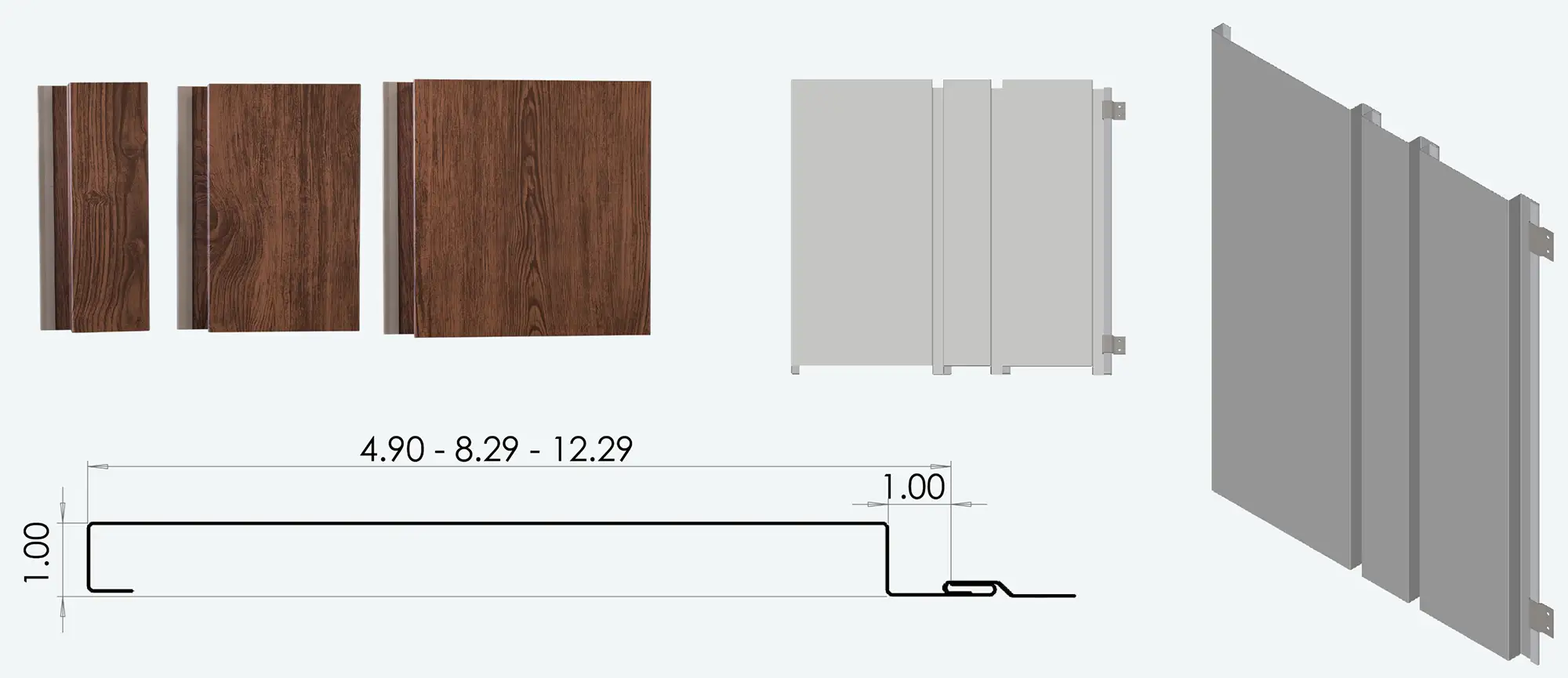 Modern Steel Variable Width Profile