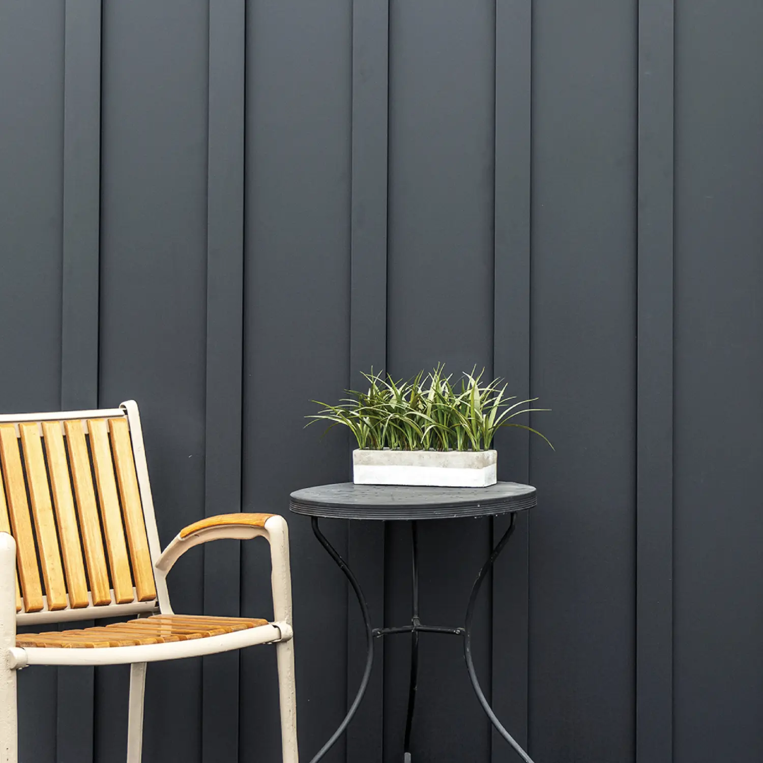 Modern Steel Wood Grain Board and Batten