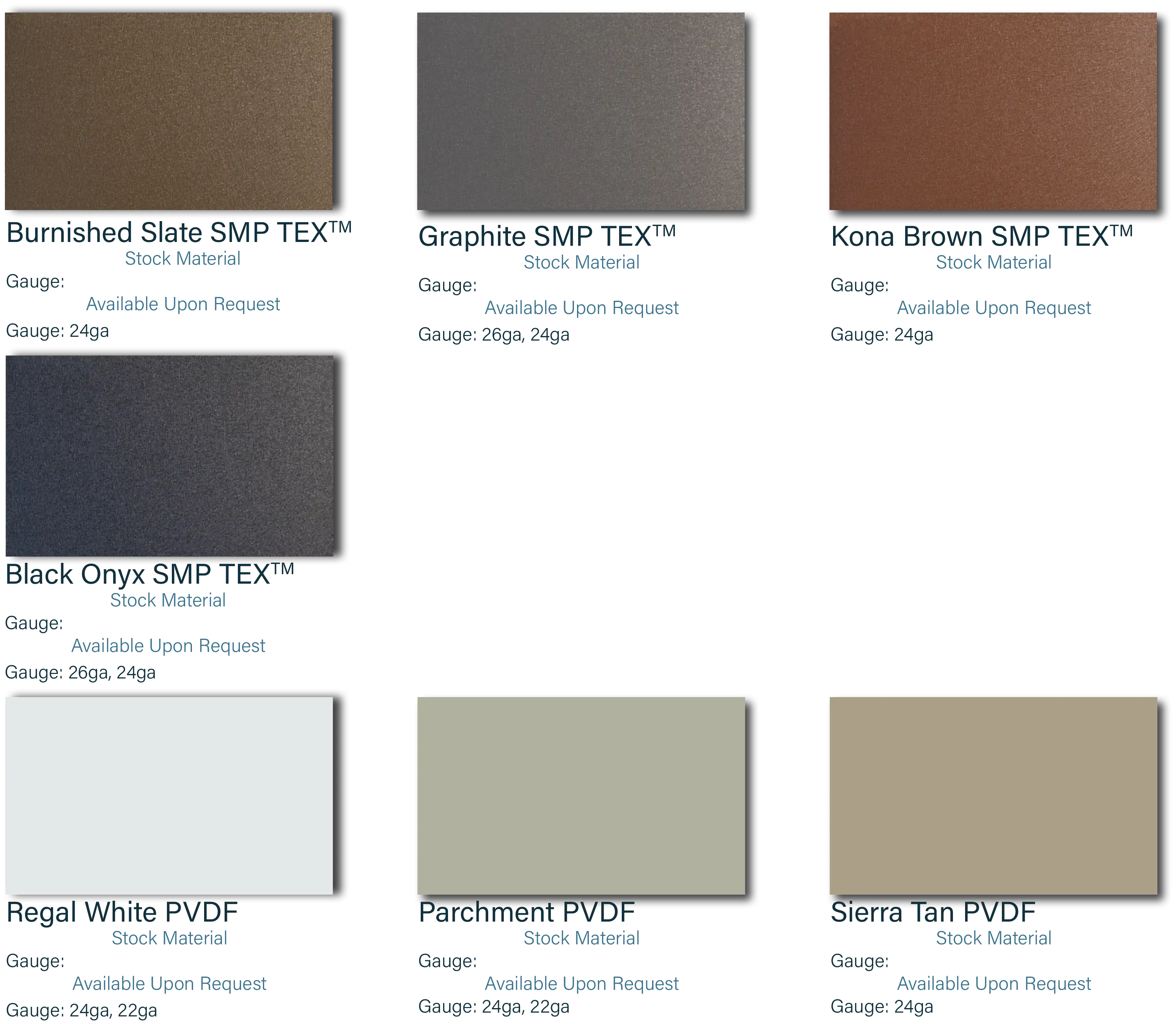 Proboard Modern Steel Closed Joint Panels Colors