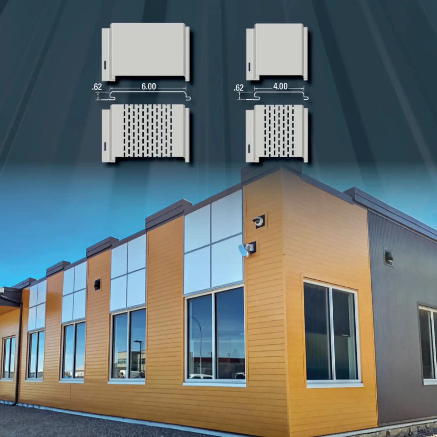 Modern Steel Proboard Closed Joint Siding