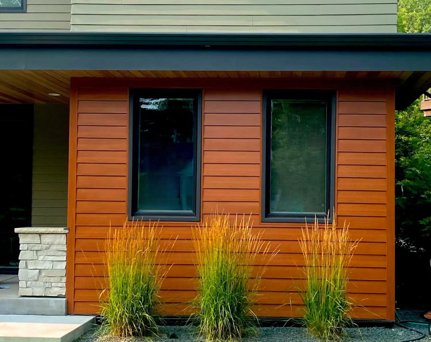 Noncombustible Siding in Wildfire-Resistant Design Modern Steel Shiplap
