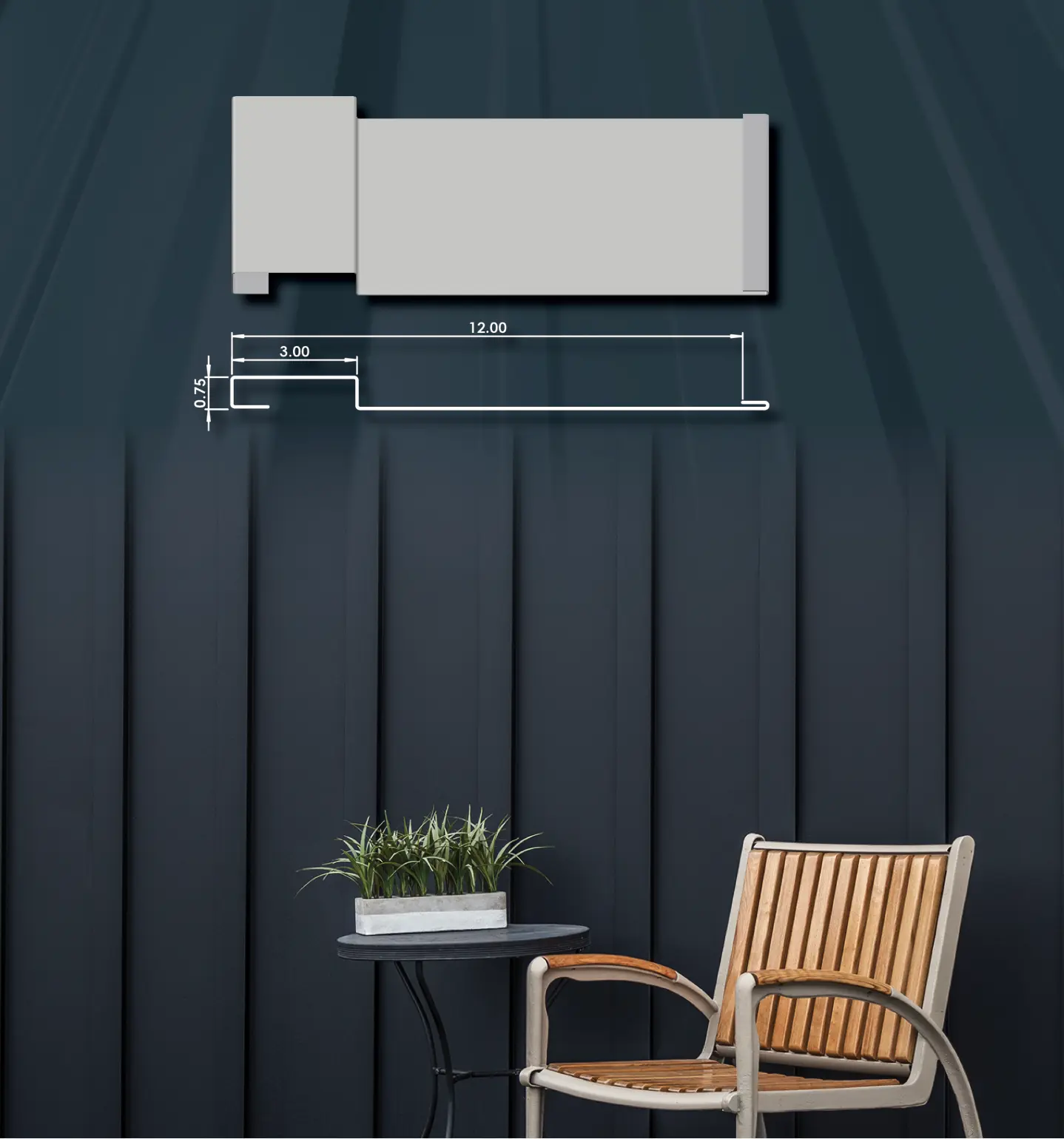 Board & Batten Modern Steel Siding